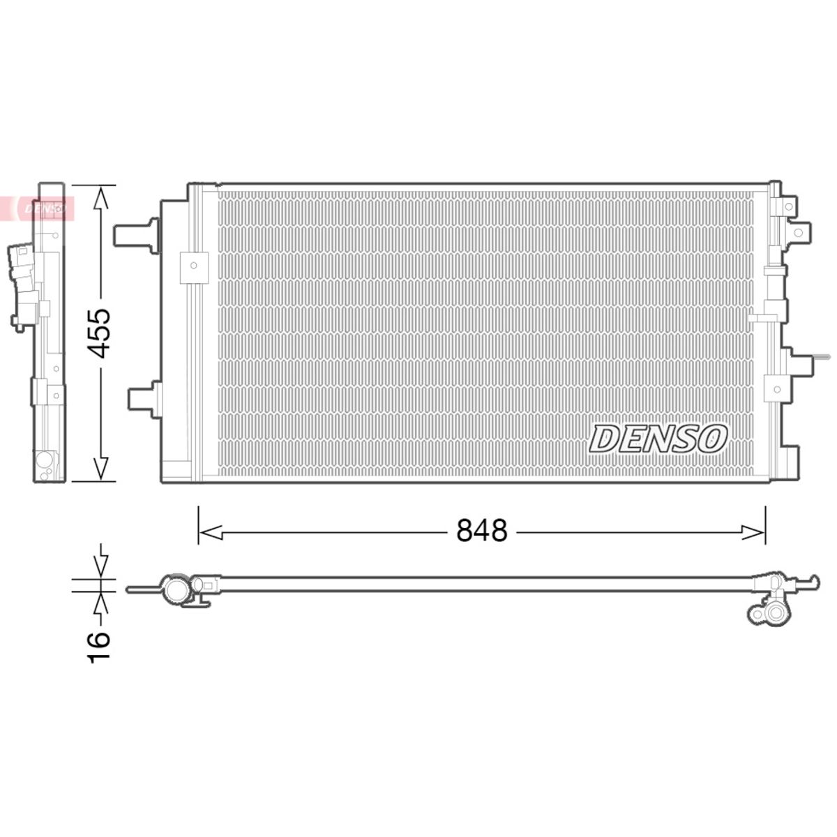 Denso Condensator, airconditioning  DCN02023