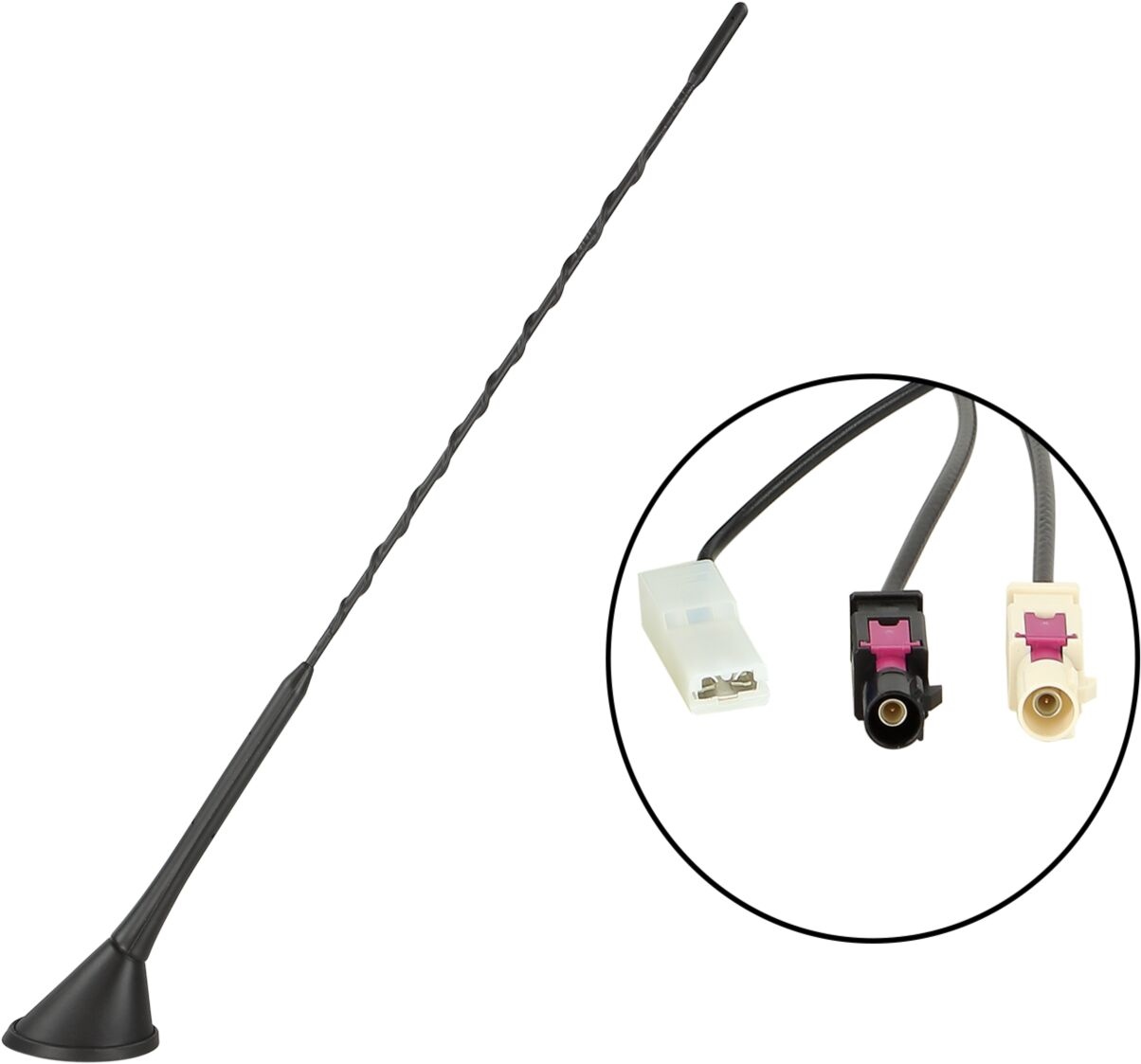 ACV Dakantenne AM/FM DAB/DAB+ 60° staafneiging 12V extern