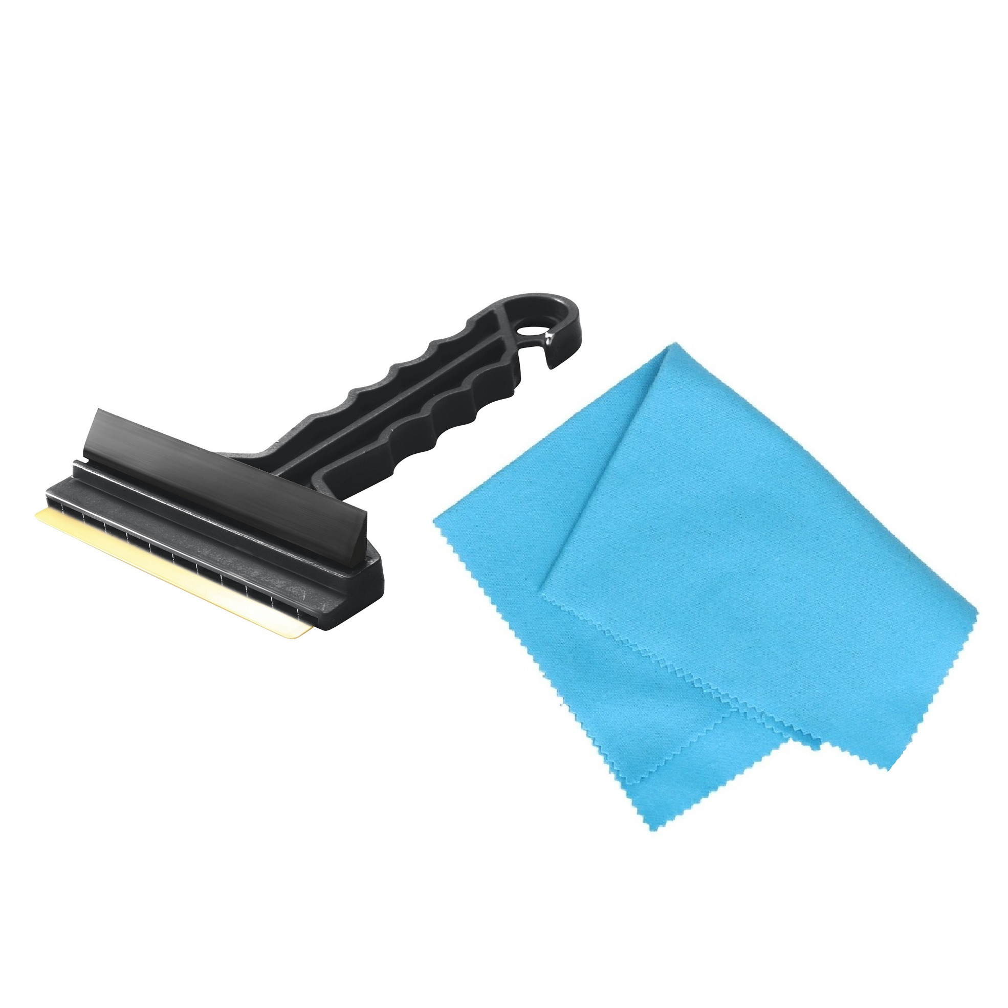 Prosperplast Autoramen IJskrabber met trekker zwart 16 cm met anti-condens doek -