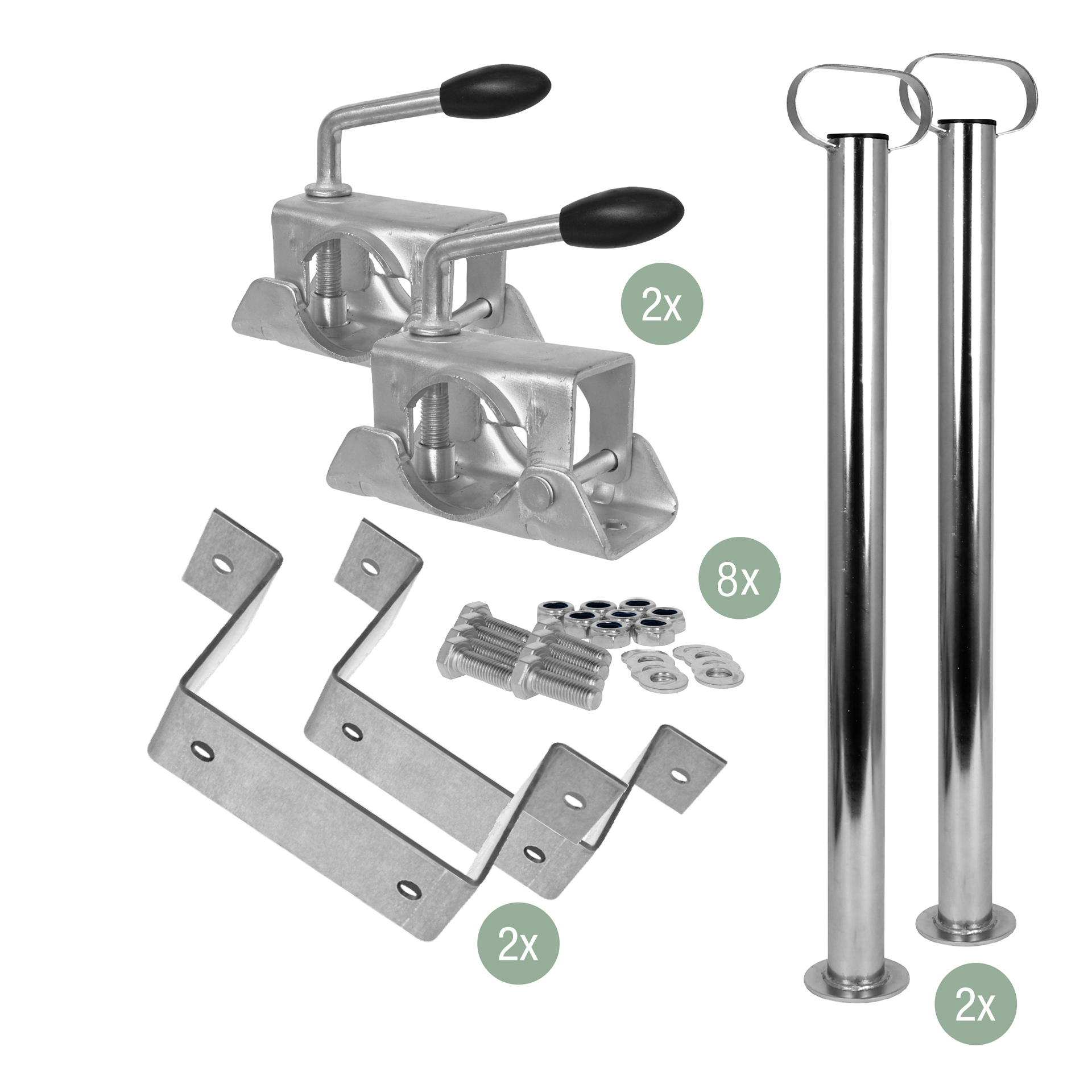 Carpoint Aanhanger Steunpoten Set