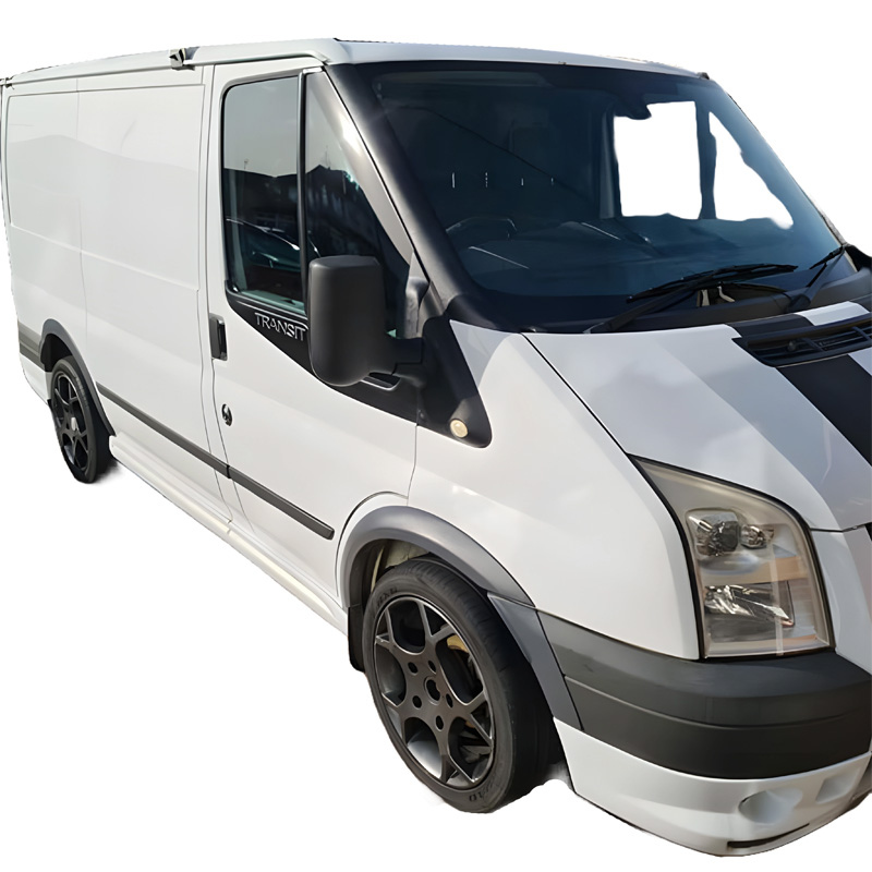 Ford Oneway Set spatbordverbreders (Trims) passend voor  Transit MK7 2006-2014 - Matzwart