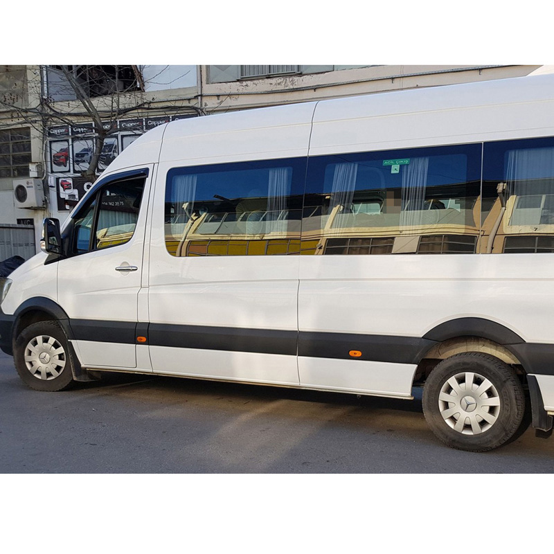Mercedes-Benz Oneway Set spatbordverbreders (Trims) passend voor Mercedes Sprinter W906 2006-2013 - Matzwart