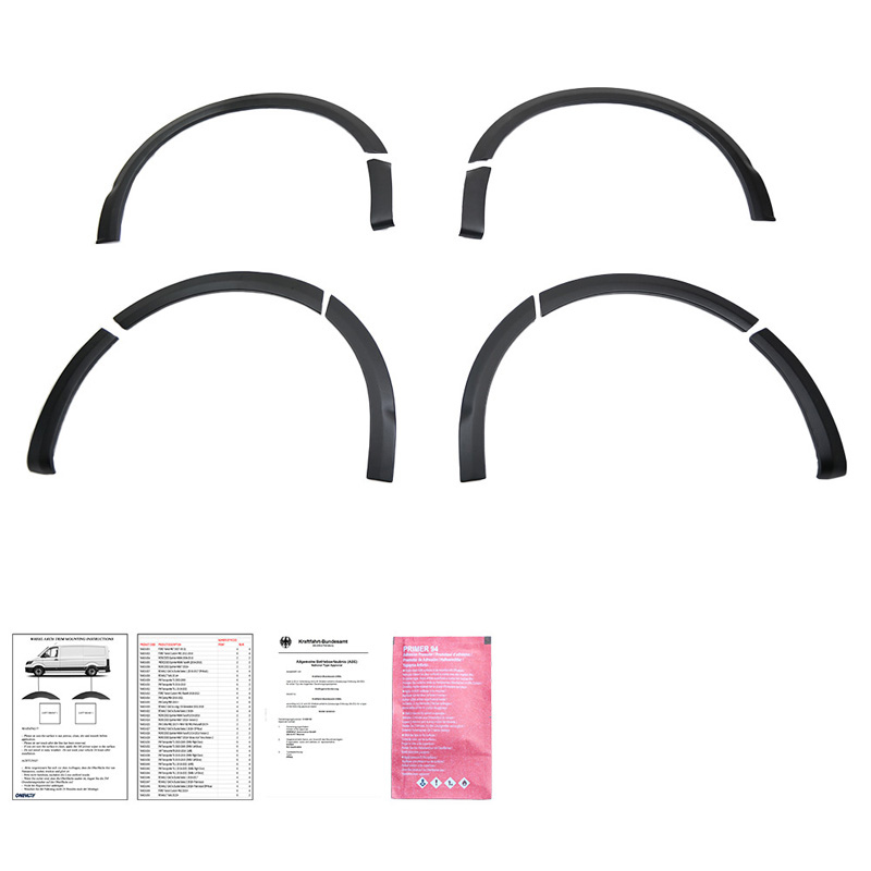 Volkswagen Oneway Set spatbordverbreders (Trims) passend voor  Transporter T5/T5.1 2003-2015