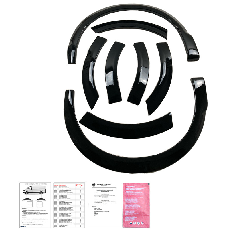 Volkswagen Oneway Set spatbordverbreders (Trims) passend voor  Transporter T6.1 2020-2022