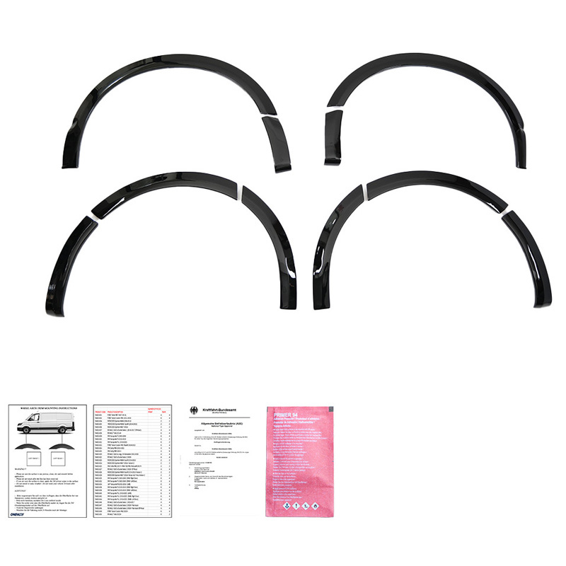 Volkswagen Oneway Set spatbordverbreders (Trims) passend voor  Transporter T5-T5.1 2003-2015