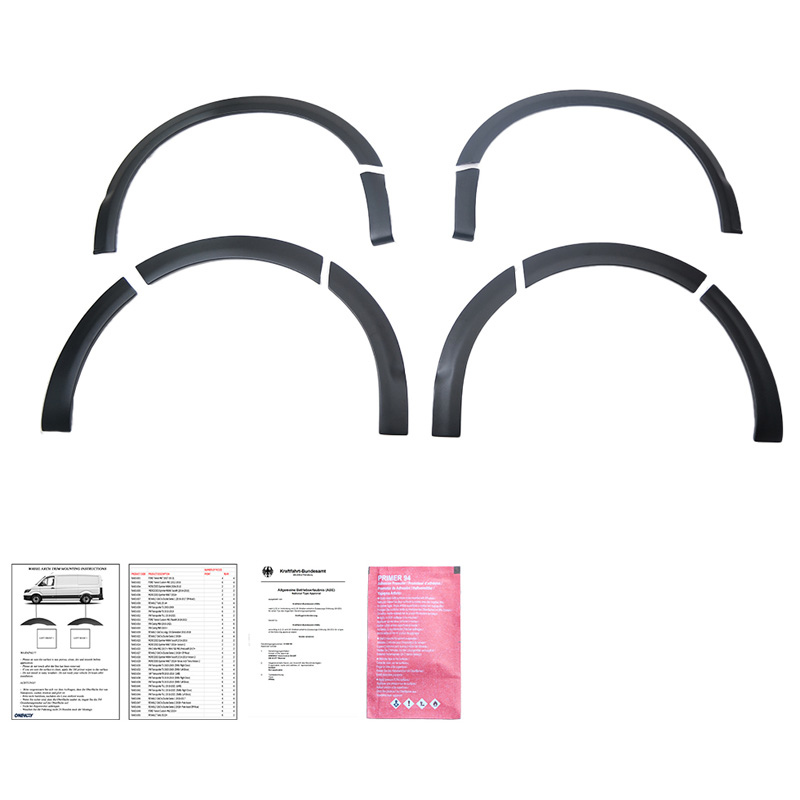 Volkswagen Oneway Set spatbordverbreders (Trims) passend voor  Transporter T6.1 2020-2022