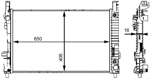 Mercedes-Benz Radiateur