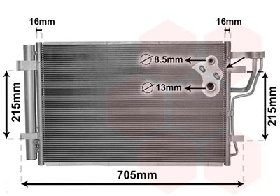 Hyundai Condensor, airconditioning