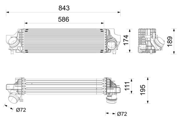 Bmw Intercooler, inlaatluchtkoeler