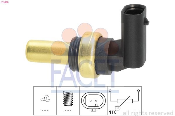 Opel Sensor, koelvloeistoftemperatuur