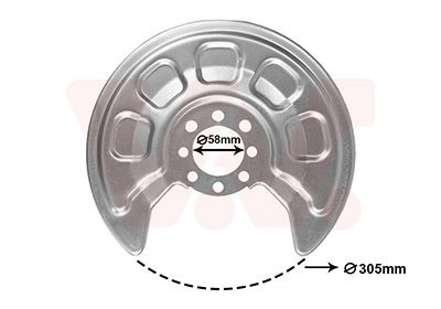 Volkswagen Stofschild Achter L/r