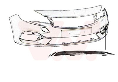 Opel Sierlijst Mistlamp Links