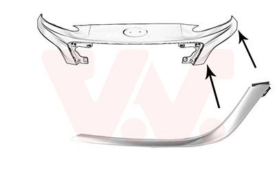Hyundai Voorbumpersierlijst L.