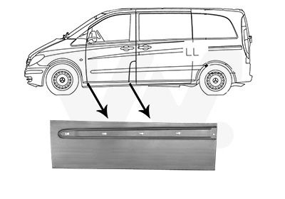 Mercedes-Benz Deurplaat Onder L.