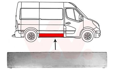 Nissan Buitenplaat Zijlaaddeur