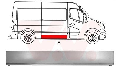 Nissan Buitenplaat Zijlaaddeur