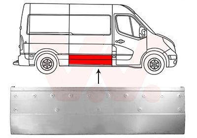 Nissan Buitenplaat Zijlaaddeur