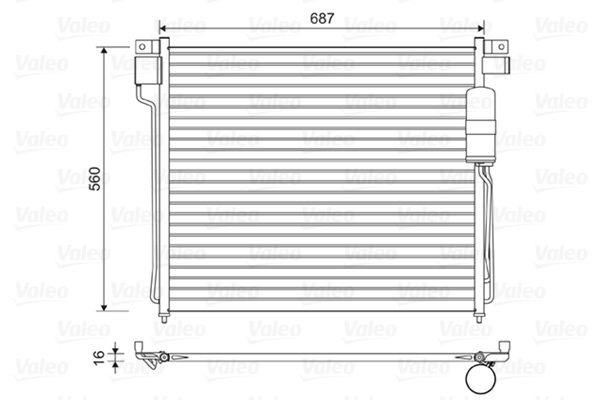 Nissan Condensor, airconditioning