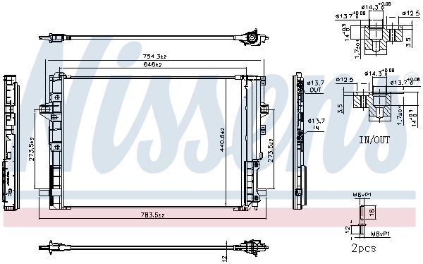 Mercedes-Benz Condensor, airconditioning
