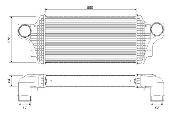 Mercedes-Benz Intercooler, inlaatluchtkoeler