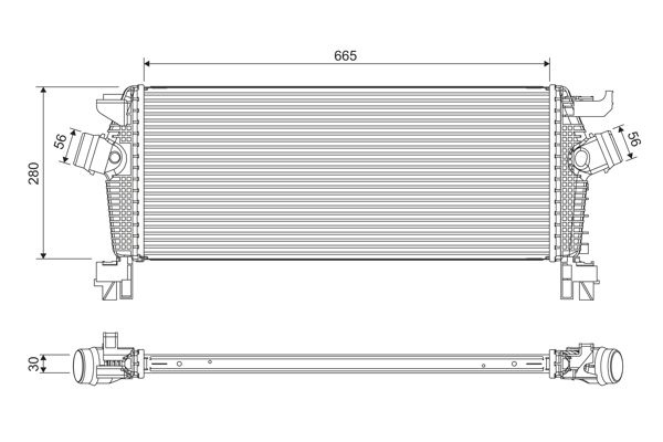 Opel Intercooler, inlaatluchtkoeler