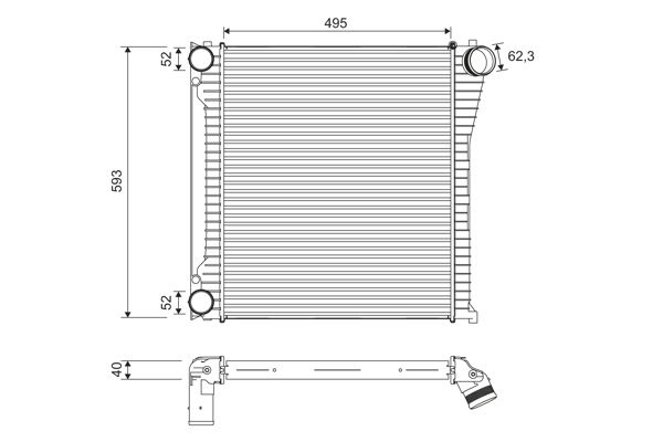 Land Rover Intercooler, inlaatluchtkoeler