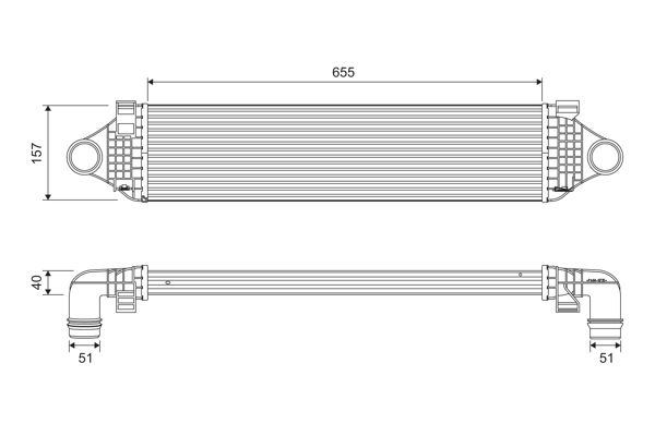 Volvo Intercooler, inlaatluchtkoeler