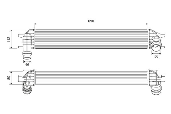 Renault Intercooler, inlaatluchtkoeler