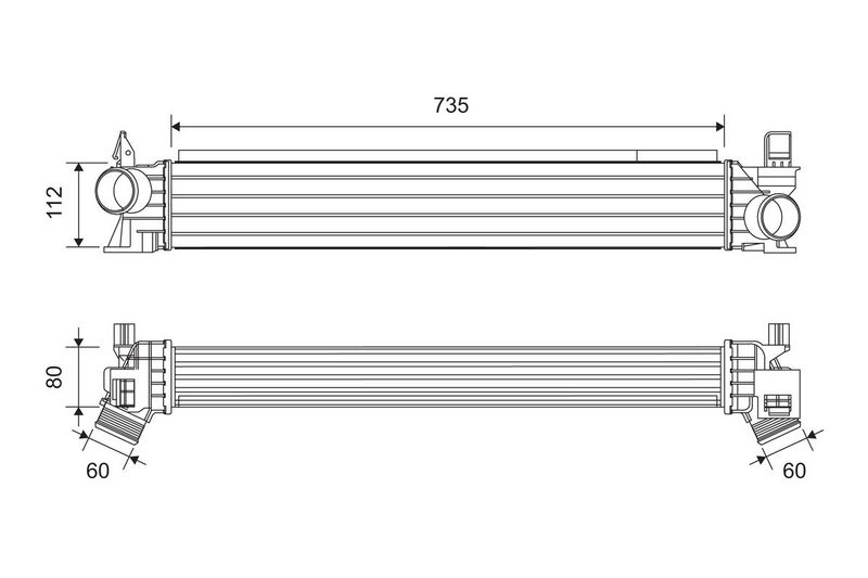 Citroen Intercooler, inlaatluchtkoeler