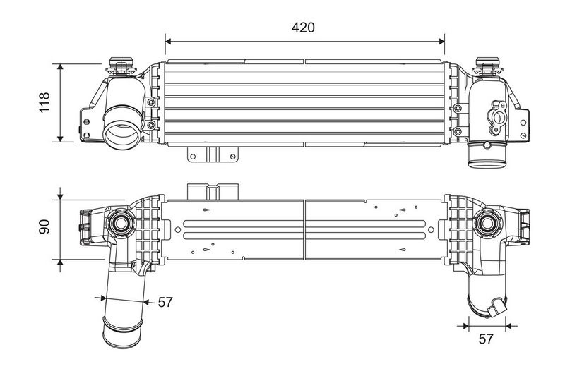 Kia Intercooler, inlaatluchtkoeler