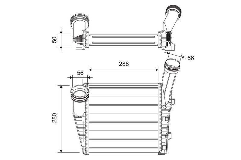 Audi Intercooler, inlaatluchtkoeler
