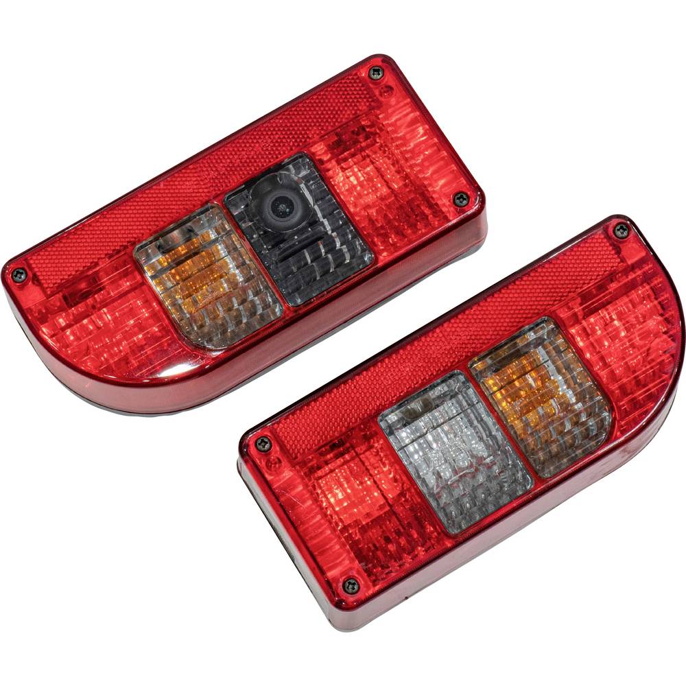 SecoRüt Aanhangerverlichtingsset Geïntegreerde HD-achteruitrijcamera, Knipperlicht, Remlicht, Kentekenverlichting, Mistachterlicht, Achteruitrijlicht,