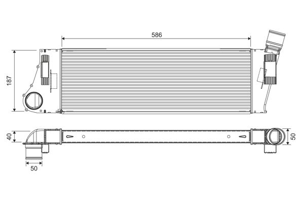 Renault Intercooler, inlaatluchtkoeler
