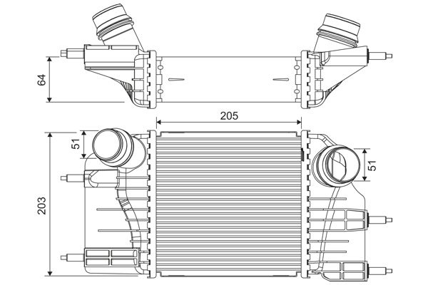 Nissan Intercooler, inlaatluchtkoeler