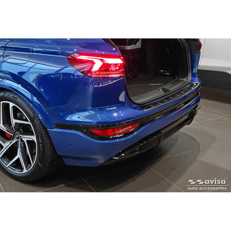 Audi Avisa Zwart RVS Achterbumperprotector passend voor  Q6 e-tron (GFB) 2024- Shadow Premium