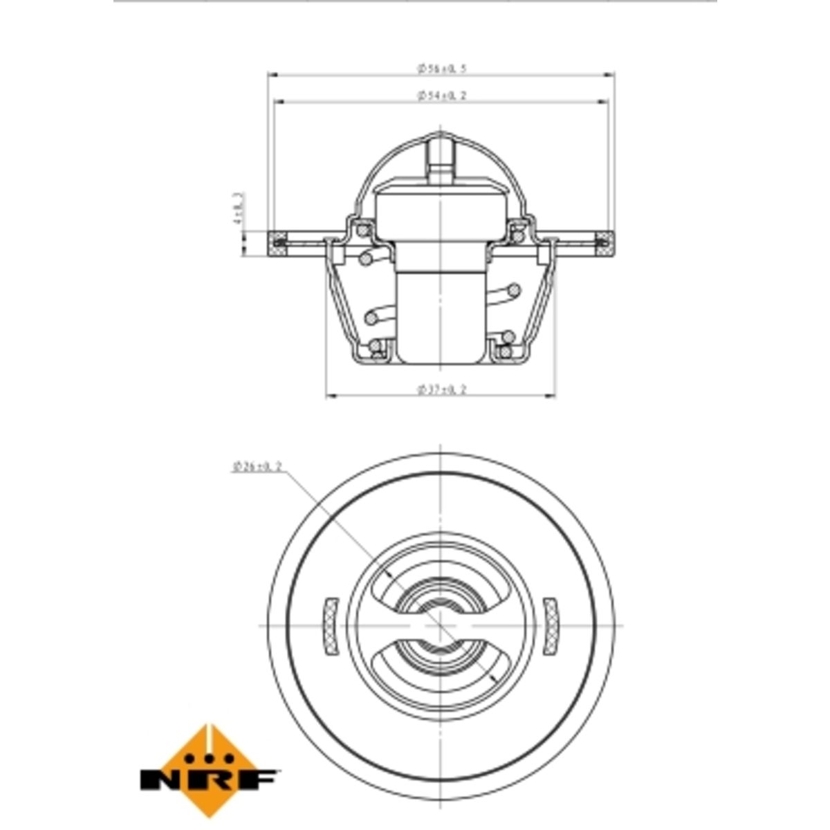 Nrf Thermostaat, koelvloeistof EASY FIT  725155