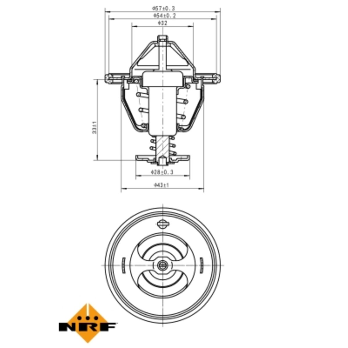 Nrf Thermostaat, koelvloeistof EASY FIT  725174