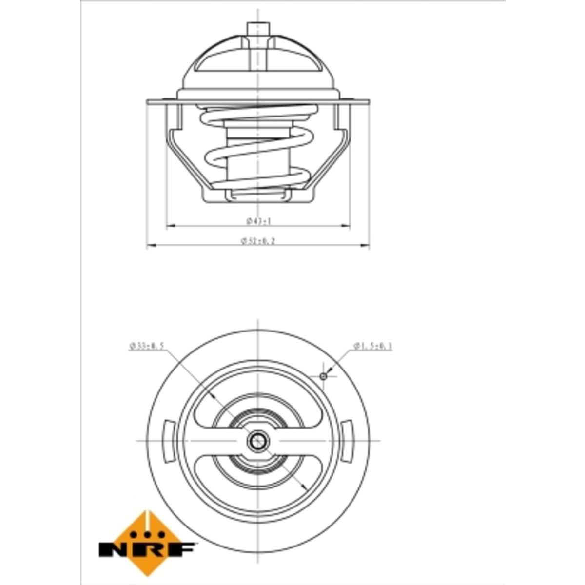 Nrf Thermostaat, koelvloeistof  725181