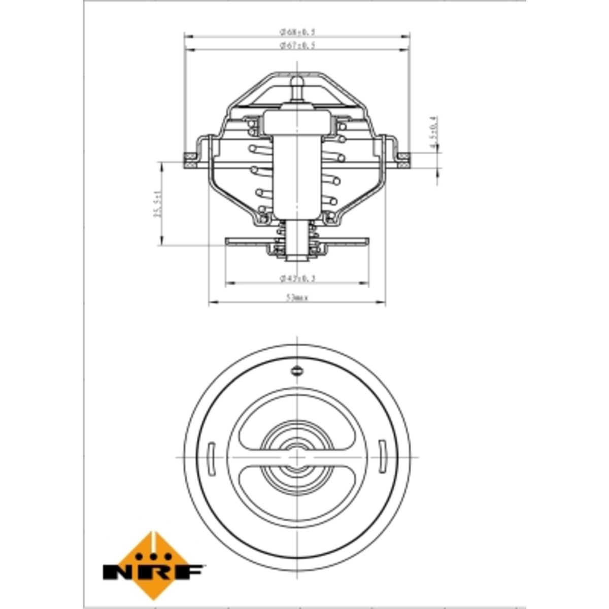 Nrf Thermostaat, koelvloeistof EASY FIT  725194