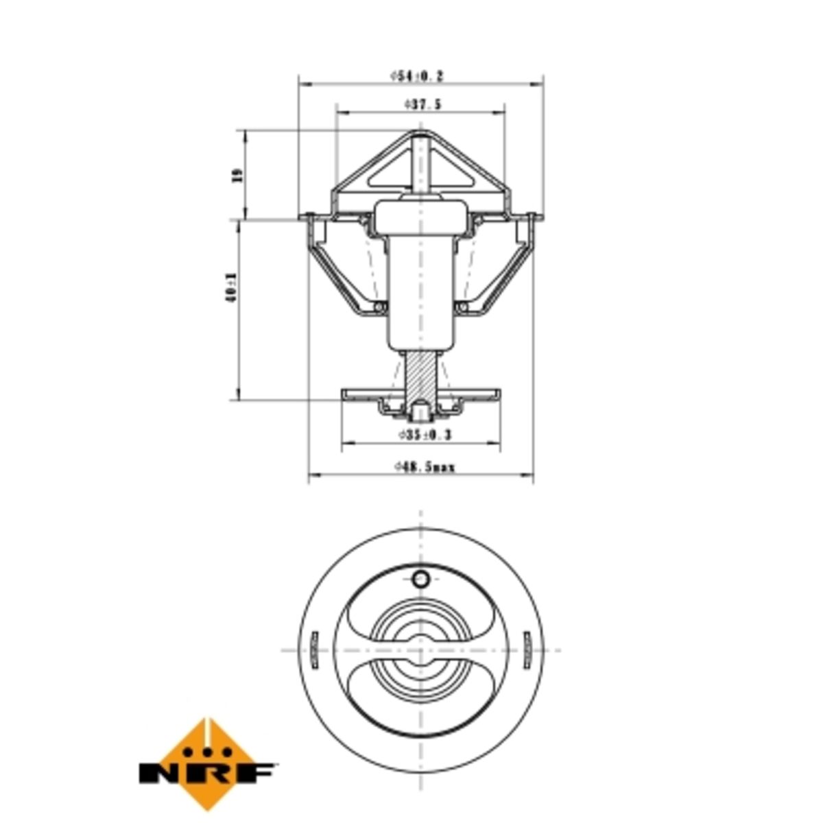 Nrf Thermostaat, koelvloeistof  725200