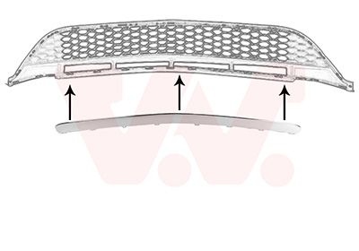 Mercedes-Benz Grille Lijst Onder