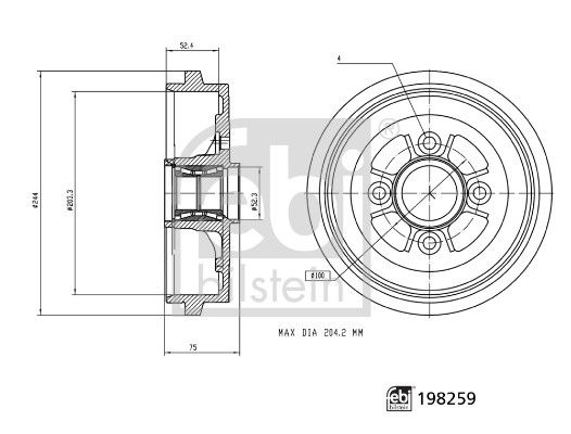 Nissan remtrommel