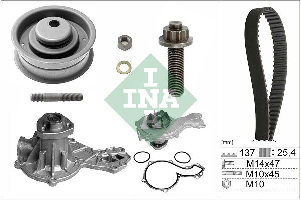 Audi Waterpomp + distributieriem set