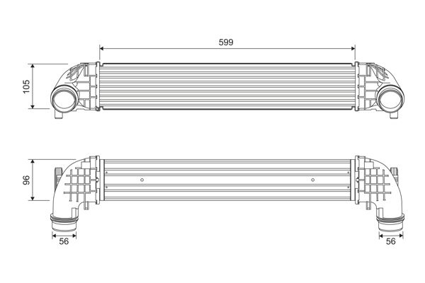 Opel Intercooler, inlaatluchtkoeler