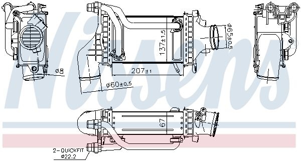 Mercedes-Benz Intercooler, inlaatluchtkoeler