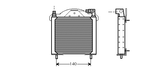 Renault Oliekoeler Radiateur 
