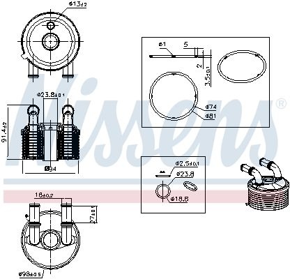 Citroen Oliekoeler, automatische transmissie