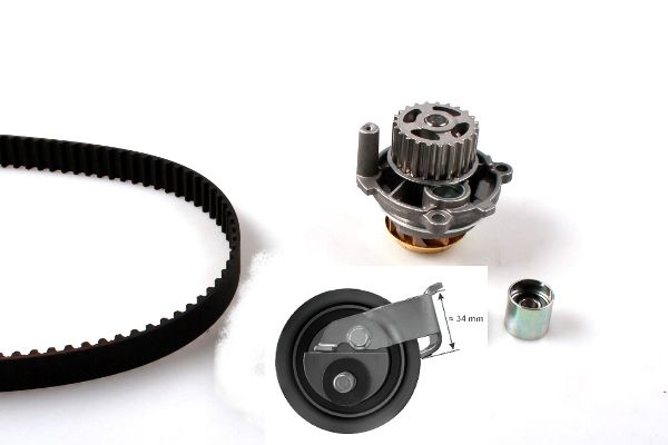 Audi Waterpomp + distributieriemset