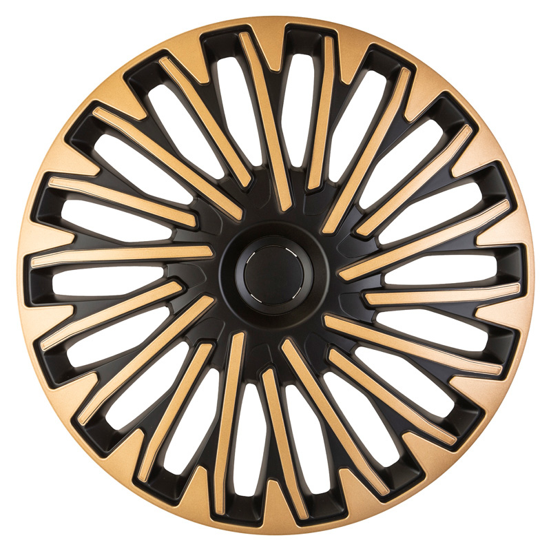 AutoStyle Wieldoppenset Soho 14-inch zwart/goud