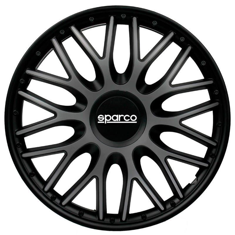 Sparco 4-Delige  Wieldoppenset Roma 13-inch grijs/zwart